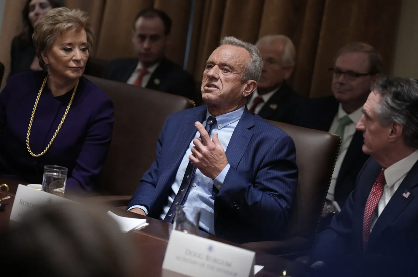 RFK Jr. at Trump’s first Cabinet Meeting. (Rolling Stone,  Andrew Harnik/Getty Images)