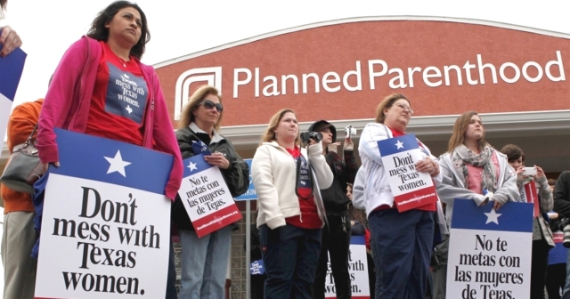 Texas Women In Front Of Planned Parenthood